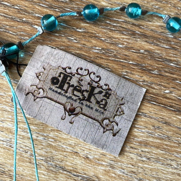 Treska Double Strand Stone Necklace NWT - Picture 2 of 5